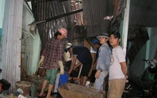 Sập tường đang xây