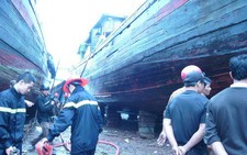Cháy tàu đánh cá