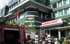 Diễn tập phòng cháy chữa cháy tại báo Tuổi Trẻ