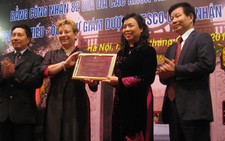 Văn Miếu đón bằng công nhận di sản tư liệu thế giới