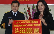 Hải quân vùng 3 trao tiền 