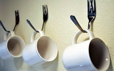Trang trí nhà bếp bằng nĩa ăn