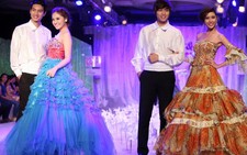 Lộng lẫy đầm cưới hoa xuân
