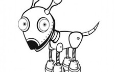 Tập thể dục cùng chó robot