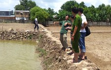 2 học sinh chết đuối dưới hố công trình