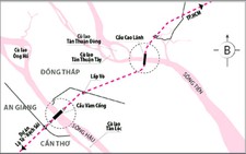 Làm cầu Vàm Cống nối Đồng Tháp và Cần Thơ