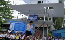 Mô hình nhà giàn DK đến với trường tiểu học