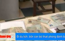 Bắt quả tang bốn cán bộ thuê phòng đánh bạc