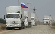 Đoàn xe viện trợ của Nga tiến vào Ukraine