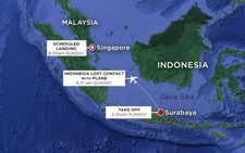 Máy bay AirAsia của Malaysia chở 162 người mất tích