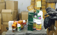 Triệt phá hơn 10 tấn thực phẩm chức năng giả