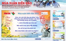 Làm thiệp xuân, góp tiền cho biển đảo