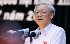 ​Tổng bí thư Nguyễn Phú Trọng làm việc tại Trà Vinh