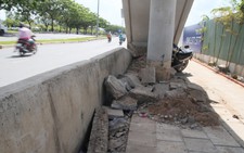 Đề nghị ngưng làm cao ốc gây nứt đường Võ Văn Kiệt