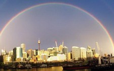 Cầu vồng đôi tuyệt đẹp ở Sydney gây 