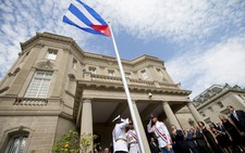 Lễ kéo quốc kỳ Cuba ở thủ đô Mỹ