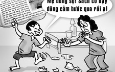 Sách của NXB Giáo dục dạy học sinh lớp một đi trên… thủy tinh