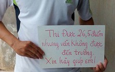 Thí sinh 26,5 điểm không đậu ĐH được gọi nhập học