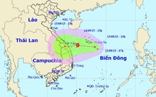 Áp thấp nhiệt đới hướng thẳng miền Trung