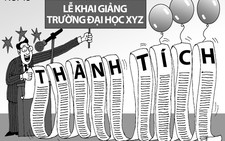 Khai giảng đại học cũng quá khổ