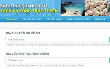 ​Quảng Ngãi triển khai dịch vụ công trực tuyến mức 3