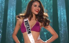 Clip Phạm Hương thi áo tắm tại Miss Universe