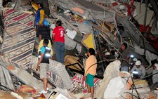 Số người chết trong động đất Ecuador tăng chóng mặt