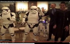 Clip vợ chồng Obama nhảy cùng các nhân vật trong Star Wars