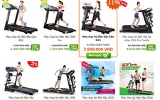 ​Máy chạy bộ giá rẻ, mẫu mã đa dạng đang hút khách hàng