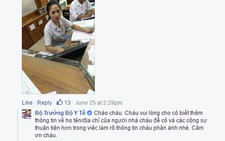 Bộ trưởng Kim Tiến hỏi kỹ một chuyện bức xúc qua Facebook