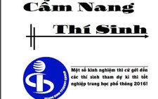 Thủ khoa làm cẩm nang giúp thí sinh