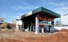 Cây xăng Ka Long cháy là do tàn lửa đốt vàng mã