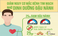 Giảm nguy cơ mắc bệnh tim mạch nhờ dinh dưỡng đậu nành