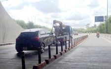Ba ôtô tông liên hoàn trong hầm Thủ Thiêm
