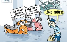 Xem tranh biếm mưa ngập: 