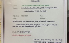 Cảnh cáo phó chủ tịch phường cấp 'lụi' chứng nhận thực phẩm
