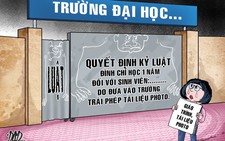 ĐH Luật TP.HCM chỉ cảnh cáo SV đưa giáo trình photo vào trường