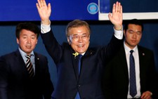 Ông Moon Jae In tuyên bố thắng cử tổng thống Hàn Quốc