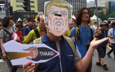 4.000 người ở Seoul  biểu tình phản đối THAAD