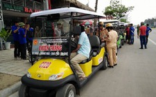 Chưa cấp phép 50 xe điện cho công ty thương binh tại Sầm Sơn