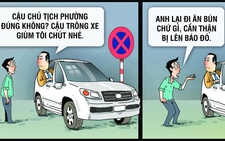Giữ xe cho anh Sáu ăn phở