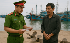 Trộm chân vịt tàu cá trong đêm, kẻ gian bị bắt sau vài giờ khi mang đi bán
