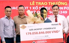 Xác suất trúng 1/8,1 triệu, một người chơi đã rinh hơn 133 tỉ đồng của Vietlott