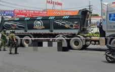 Hai cô gái tử vong sau va chạm với xe ben đầu kéo ở vòng xoay Tân Hiệp