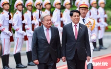 Chủ tịch nước Lương Cường chủ trì lễ đón chính thức Tổng thư ký Liên hợp quốc