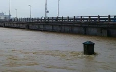 Lũ trên sông Trà Bồng đã vượt các đỉnh lũ lịch sử năm 1999 và năm 2009