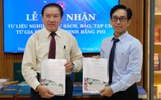 Tiếp nhận hơn 200 tư liệu hát bội quý của NSND Đinh Bằng Phi nhân Ngày giỗ tổ sân khấu