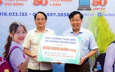 Ông Dương Thái Sơn trao 'Tiếp sức đến trường' 600 triệu đồng: Chương trình của Tuổi Trẻ quá nhân văn
