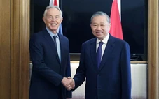 Tổng Bí thư Tô Lâm gặp ông Tony Blair và Chủ tịch Đảng Bảo thủ Anh