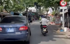 Xử phạt lái xe biển xanh đi vào đường cấm ở TP.HCM